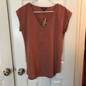 Express Half zip blouse.